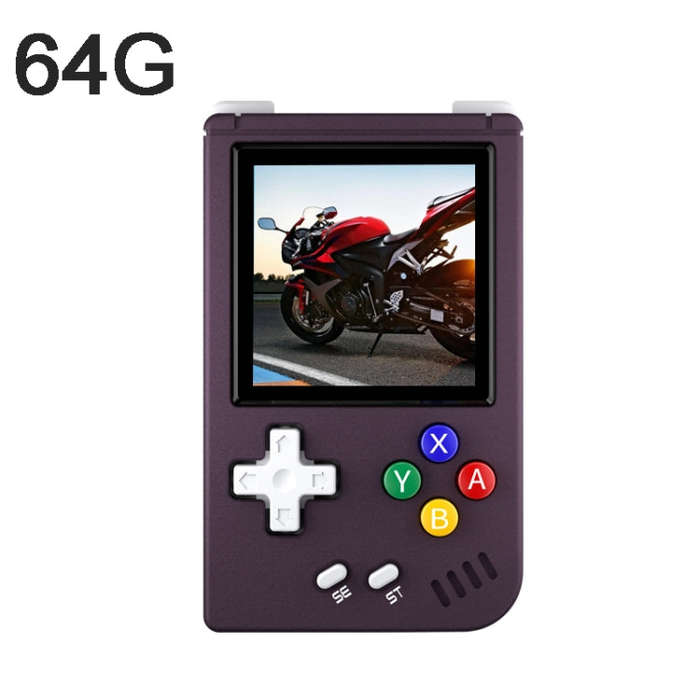 ANBERNIC RG Nano  1.54-Inch IPS Linux System Classic Pocket Retro Game Console 64G 8000 Games(Dar...