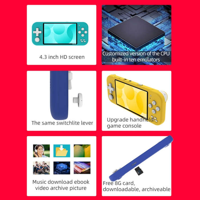 Nostalgic Street Fighter FC Handheld Video Game Console(Green)