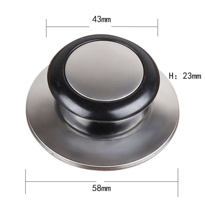 Stainless Steel Lid Handle Plastic Top Bead
