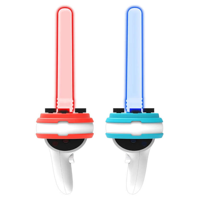 Iplay For Quest VR Handle Motion Rhythm Lightsaber(Red Blue 1 Pair)