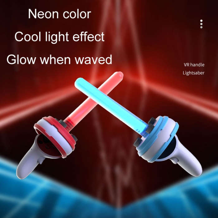 Iplay For Quest VR Handle Motion Rhythm Lightsaber(Red Blue 1 Pair)