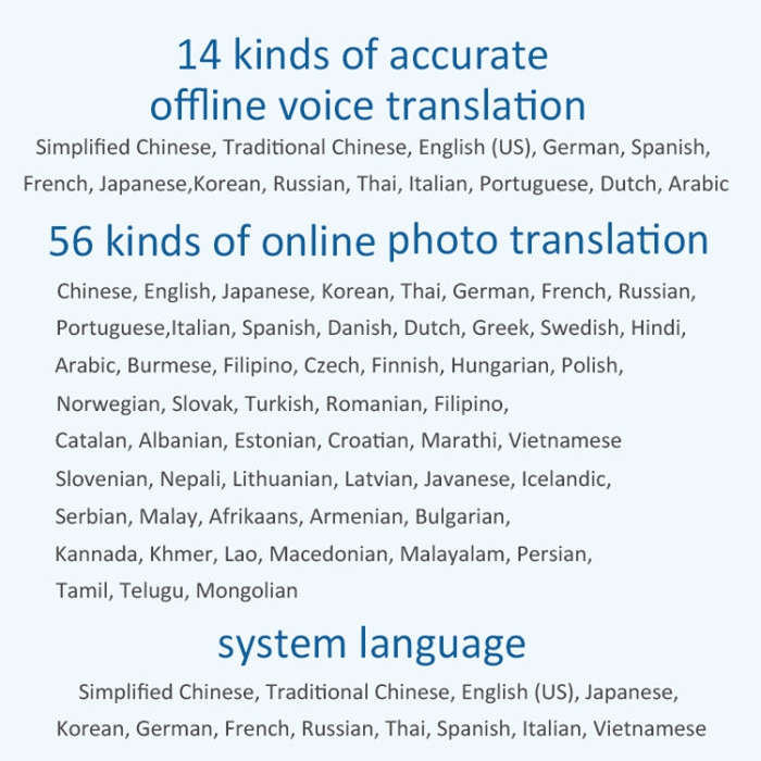 P40 Multi-country Smart Translator Simultaneous Interpretation Photo Offline Translation Recordin...