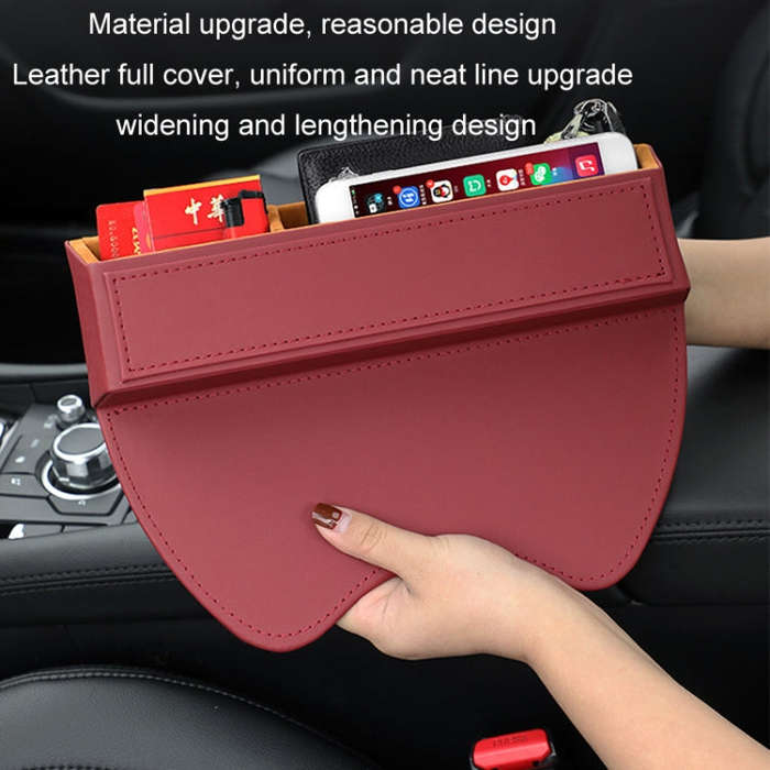 Car Crevice Sundries Storage Box Car Interior Decoration Supplies, Color: Beige Principal Driver
