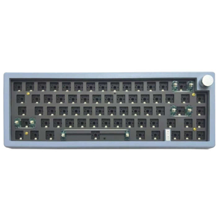 67 Keys Three-mode Customized DIY With Knob Mechanical Keyboard Kit Supports Hot Plug RGB Backlig...