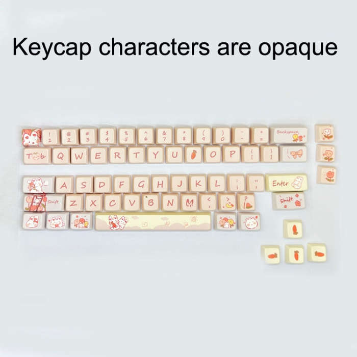 148 Keys MDA Height 5-sided Heat Rise PBT Mechanical Keyboard Keycaps(Blue)