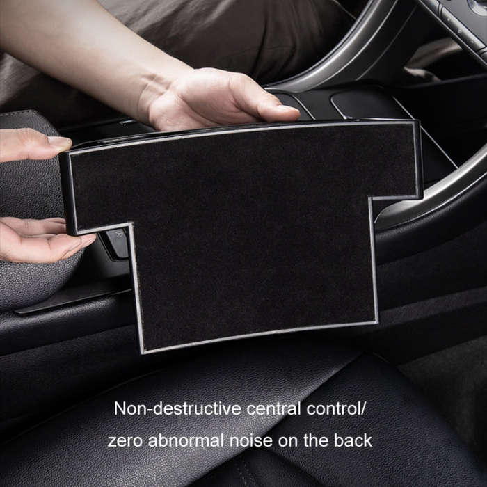 Car Crevice Storage Box Seat Decoration Finishing Box, Color: Red Suede Principal Driver