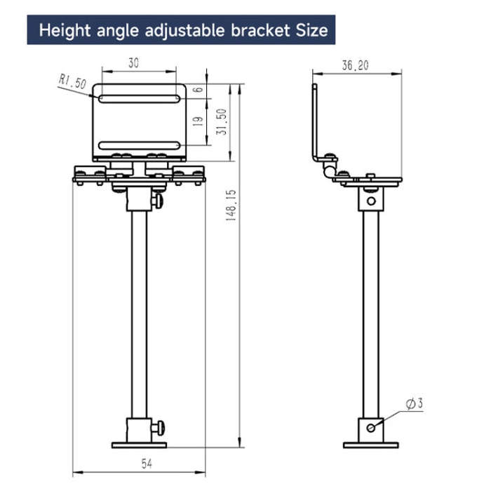 Yahboom Single Column CCD Camera Module Linear Array Sensor, Model: TSL1401+Bracket