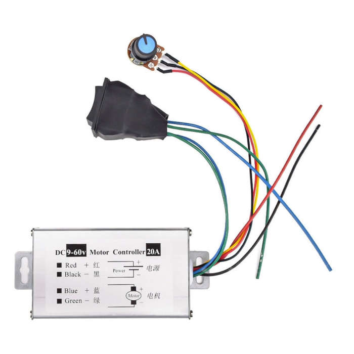 20A Forward And Reverse DC Speed Regulator 9-60V Pulse Wide Motor Driver PWM Control Board(With S...