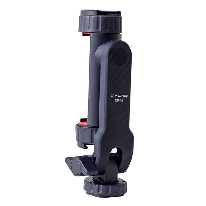 Cimapro Swivel Cold Boot Camera Phone Mount Bracket External Tripod(Black)