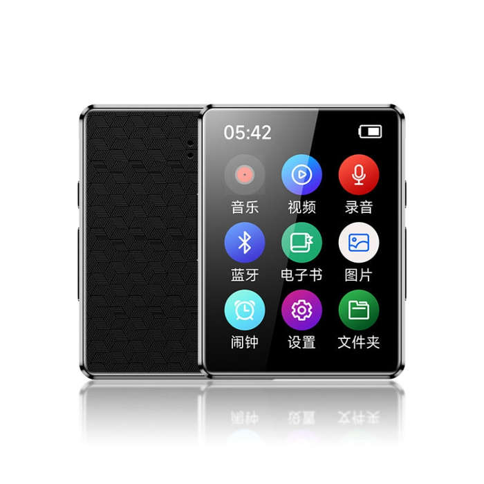 MP3 Music Player Bluetooth 5.0 Ebook Recorder MP4 Walkman 32GB(Black)