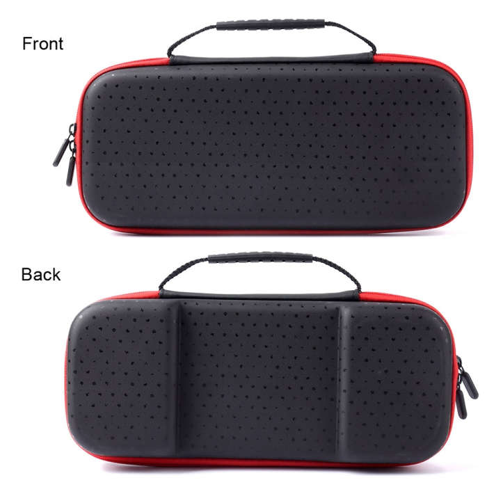 For ASUS ROG Ally Game Console Portable PU Waterproof Storage Box(Red)