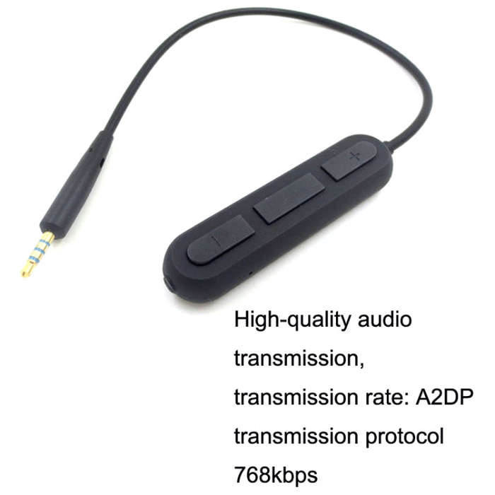 For BOSE QC25 / OE2 / QC35 / AKG / Y50 / Y40 Headphones Bluetooth Cable(Black)