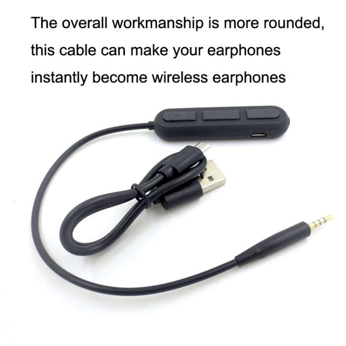 For BOSE QC25 / OE2 / QC35 / AKG / Y50 / Y40 Headphones Bluetooth Cable(Black)