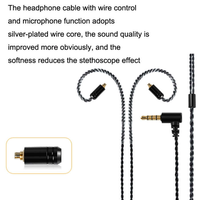 For IM Interface Headphone Cable With Microphone Upgrade Cable