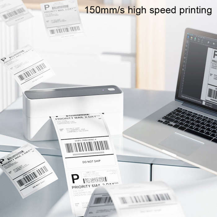 Phomemo PM241-BT Bluetooth Address Label Printer Thermal Shipping Package Label Maker, Size: US(W...