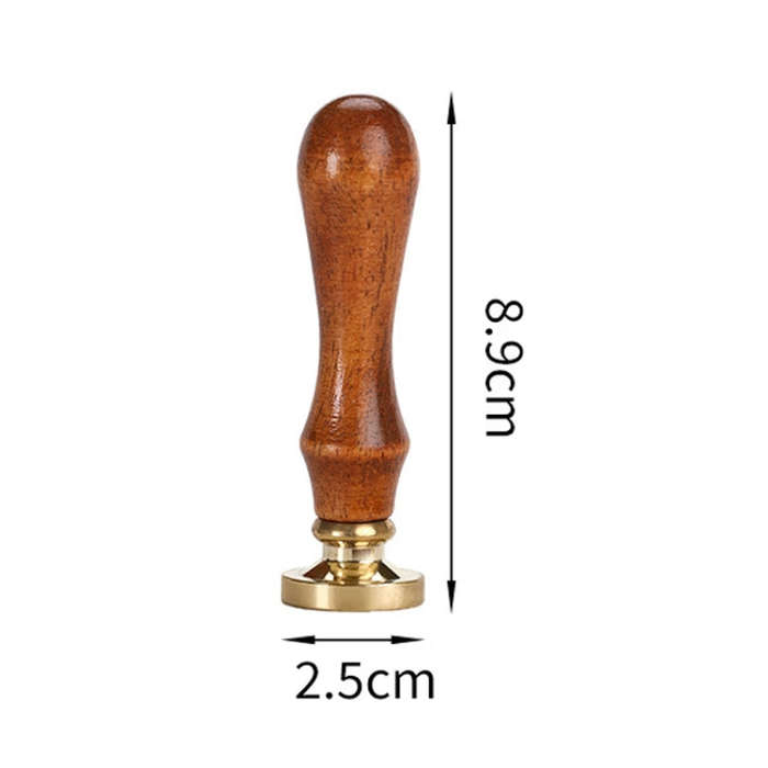 Christmas Series Fire Lacquer Seal Wood Grain Handle+Brass Seal Head(SD-31)