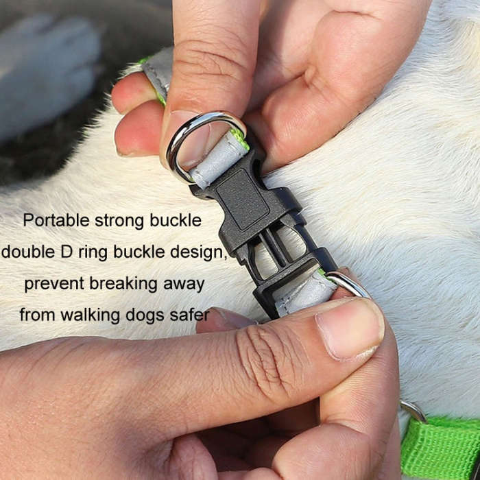 Pet Dog Harness Reflective Anti-break-off Vest-style Leash, Color: Mesh Coffee(M)