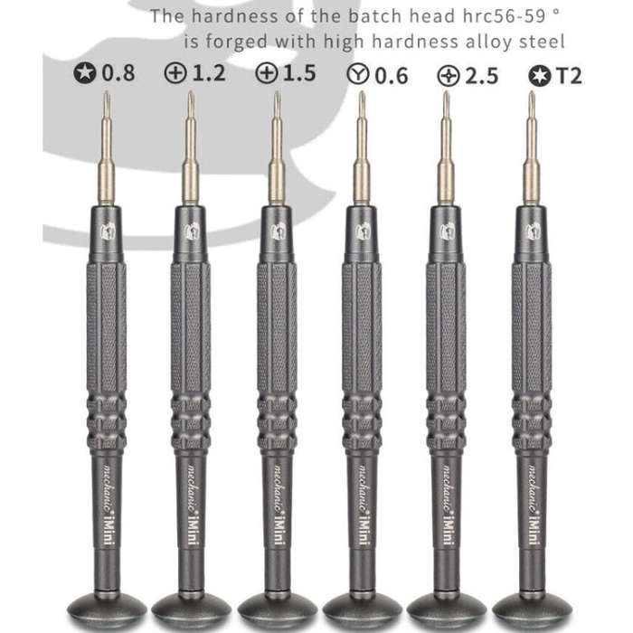 MECHANIC iMini Series Mobile Phone Repair Glasses Screw Batch Clock Tool, Series: T2