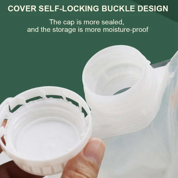 5pcs Portable Food Packaging Bag Grain Sealed Bag Fresh-keeping Storage Bag, Capacity: 500g
