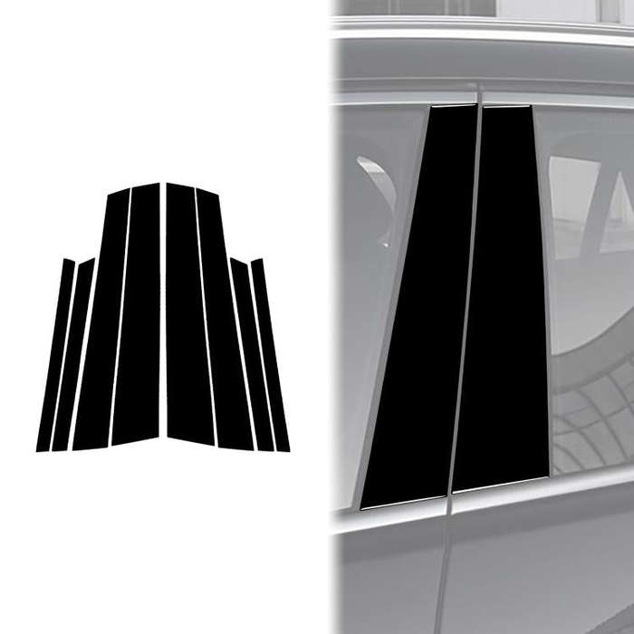 For 2014-2018 BMW X6 F16 Universal B-pillar Decorative Sticker for Left and Right Drive(Black)