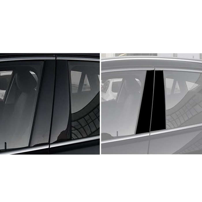 For 2014-2018 BMW X6 F16 Universal B-pillar Decorative Sticker for Left and Right Drive(Black)