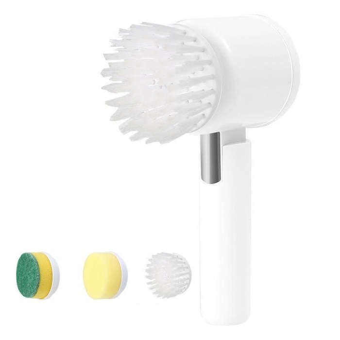 Multifunctional Handheld Wireless Folding Electric Cleaning Brush(Athens White)