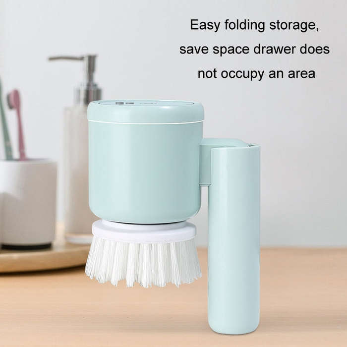 Multifunctional Handheld Wireless Folding Electric Cleaning Brush(Athens White)