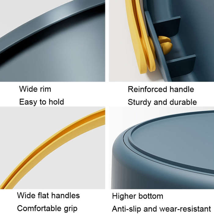Large 17L Folding Thickened Portable Plastic Bucket Outdoor Fishing Barrel Car Travel Wash Barrel...