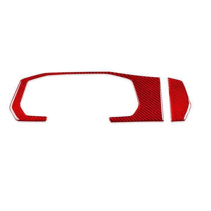 For Volkswagen Sagitar 2019-2023 2pcs /Set Left-hand Drive Dashboard Decoration Stickers(Red)