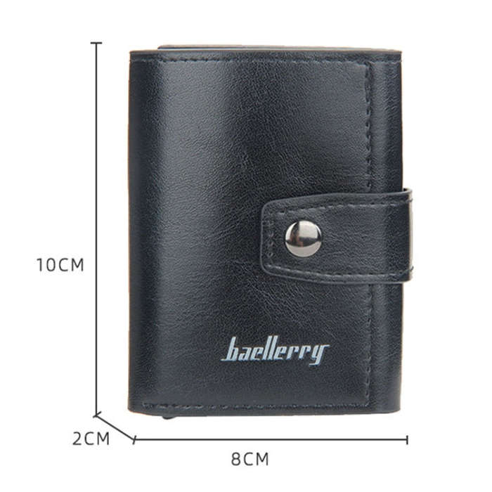 Baellerry RFID Anti-Theft Automatic Pop-Up Card Wallet Buckle Metal Aluminum Shell Card Holder(Ye...