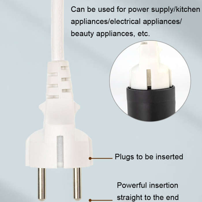 EU to Switzerland Convertible Plug With Ground Wire Travel Adaptor(Black)