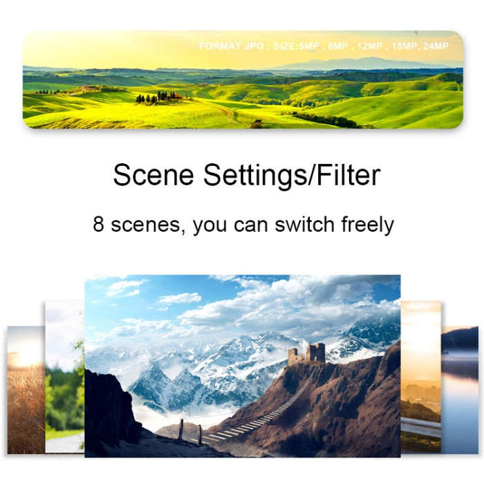 2.4 Inch IPS Screen 40 Million Pixel Digital Camera 16X Digital Zoom Video Macro Portable Camera(...