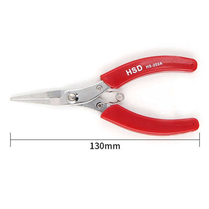 HSD HS-202A Flat Head Stainless Steel Toothless Pointed Nose Plier Pointed Nose Plier