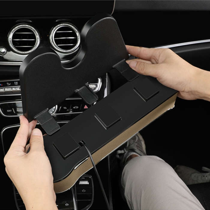 Car Seat Gap Storage Box Multifunctional Mobile Phone USB Charger, Color: QC3.0 Black