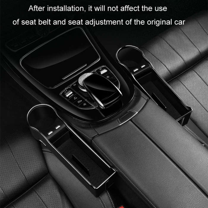 Car Seat Gap Storage Box Multifunctional Mobile Phone USB Charger, Color: Standard Brown