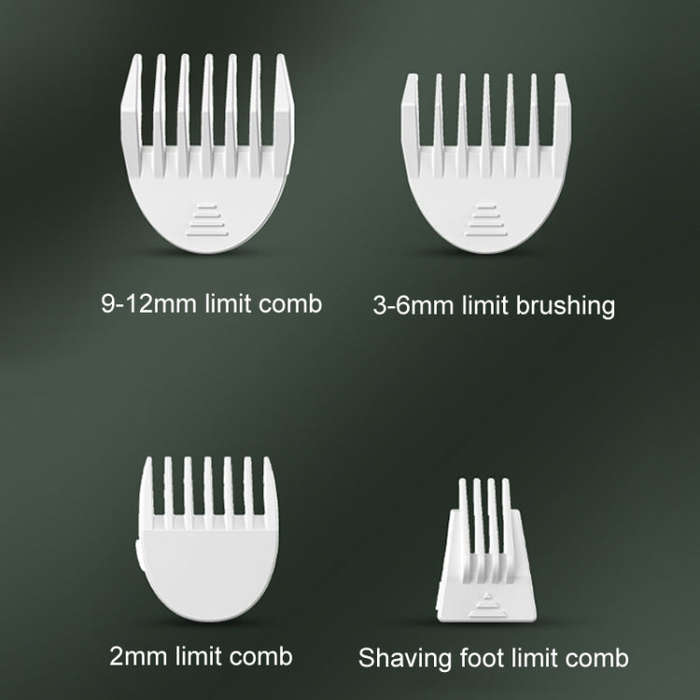 Pet Shaver Cat Dog Paw Hair Clipper Electric Fader, Color: 4 in 1 White
