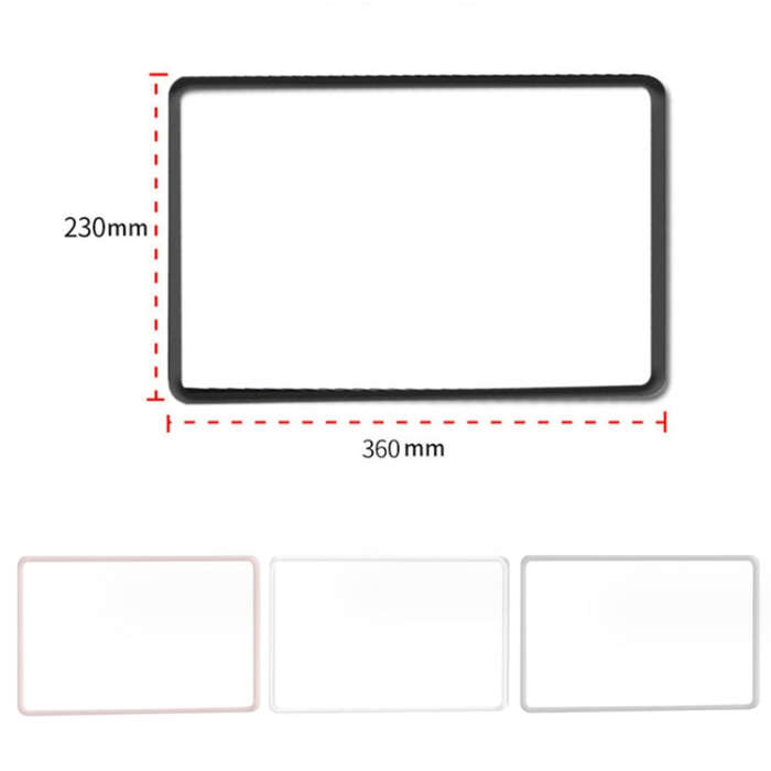For Tesla Model3/Y Screen Bumper Protective Cover Silicone Frame(Black)