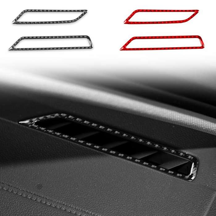 For Volkswagen Sagitar 2019-2023 2pcs /Set Left-Hand Drive Instrument Air Outlet Sticker(Black)