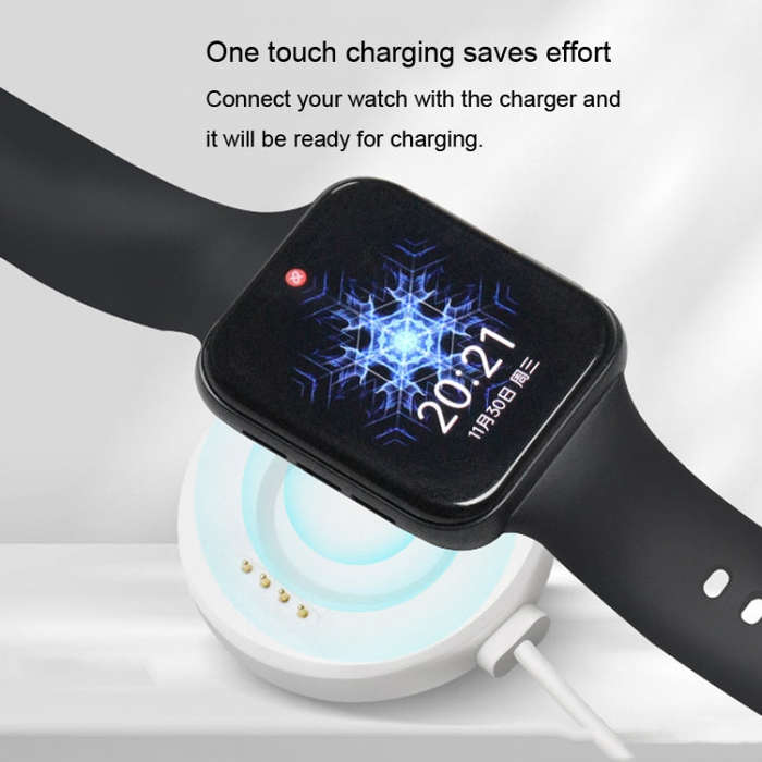 For OPPO Watch 3 Pro Watch USB Port Magnetic Charger Charging Cable(White)