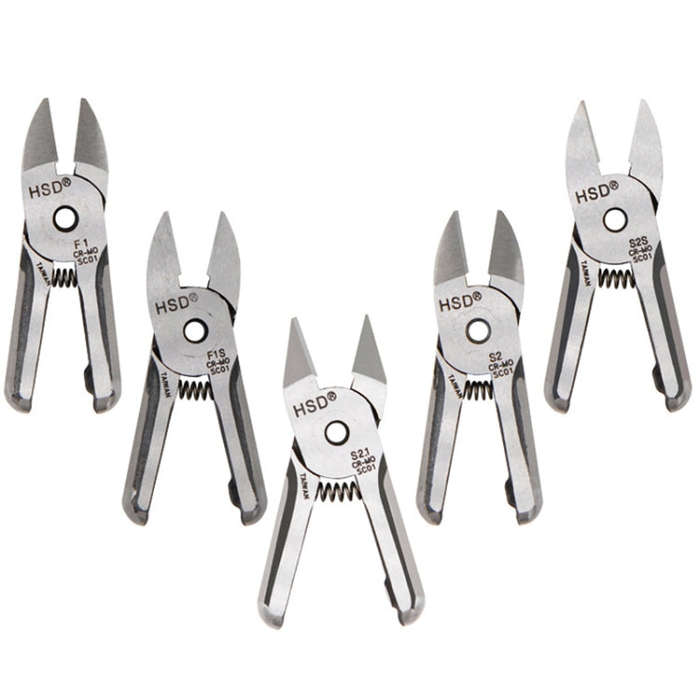 HSD MS-5+S2.1 Cut Metal Set 2 In 1 Pneumatic Snip Plier Cutting Metal Plastic Model Scissor Tool