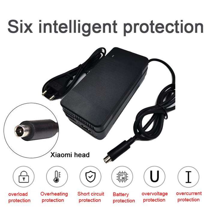 42V 4A Electric Scooter Charger Fan Type 36V Lithium Battery Charger EU Plug