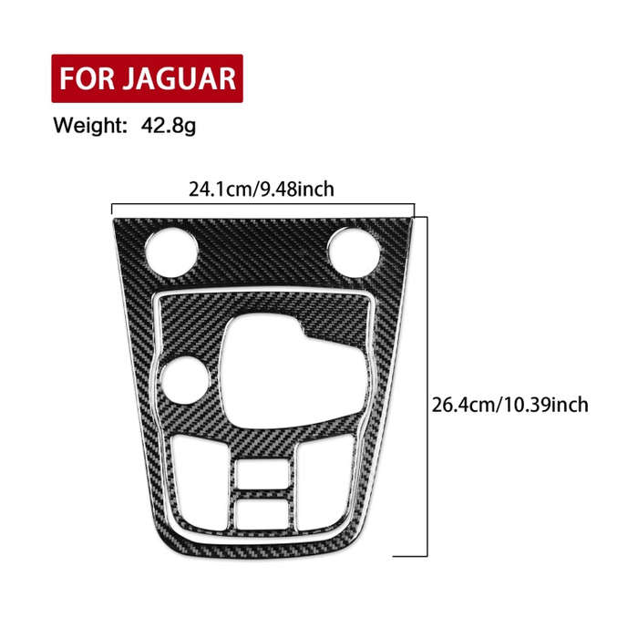 For Jaguar F-TYPE 2013+ 2pcs/ Set Panel Gear Position Decorative Sticker, Size: Right-hand Drive(...