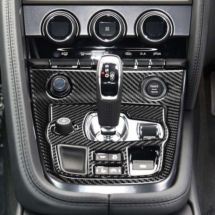 For Jaguar F-TYPE 2013+ 2pcs/ Set Panel Gear Position Decorative Sticker, Size: Right-hand Drive(...