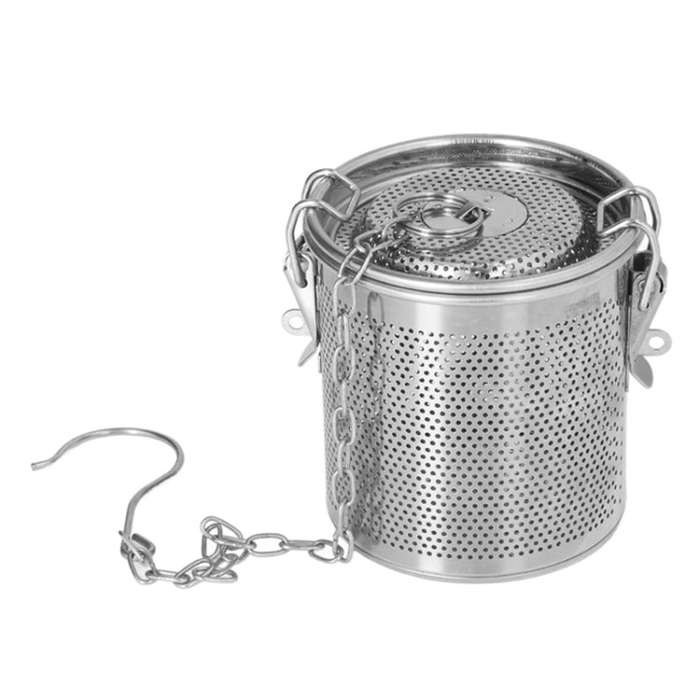 16x16.5cm 304 Stainless Steel Brine Basket Tea Residue Ball Soup Material Box