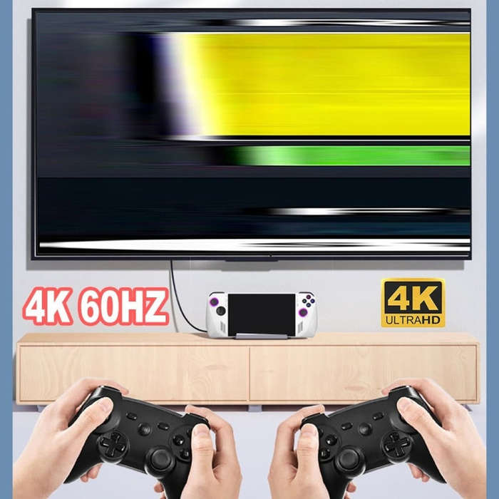 6 -in -1 For ASUS ROG Ally 100W PD Charging Game Console Stand Multifunctional USB 3.0 Docking St...