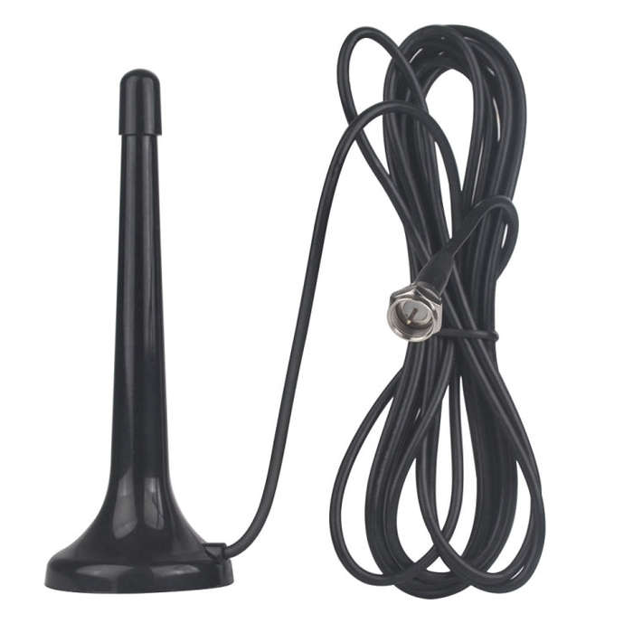 Extended Radio Antenna With Magnetic Base TV Adapting F-Connector FM Regulatory TV Radio Antenna