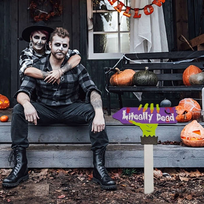 Halloween Yard Signs Outdoor Garden Decoration, Color: No.7