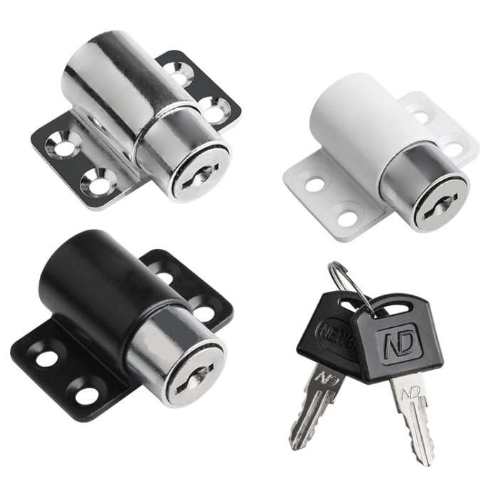 Door And Window Limit Lock Sliding Door Retainer Child Safety Lock, Color: Silver With Screw