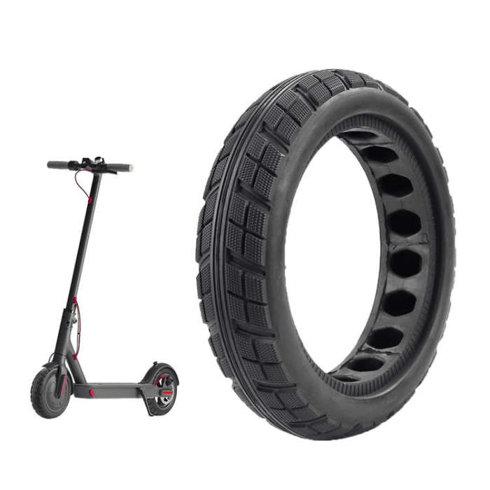 For Xiaomi M365 Series Scooter 8.5 x 2.0 Inch Honeycomb Solid Tire Inflatable Rubber Explosion-pr...