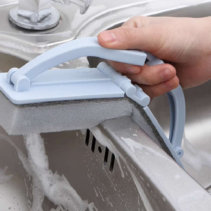 Folding Kitchen Stove Cleaning Brush Multi-Functional Decontamination Brush(Grey)